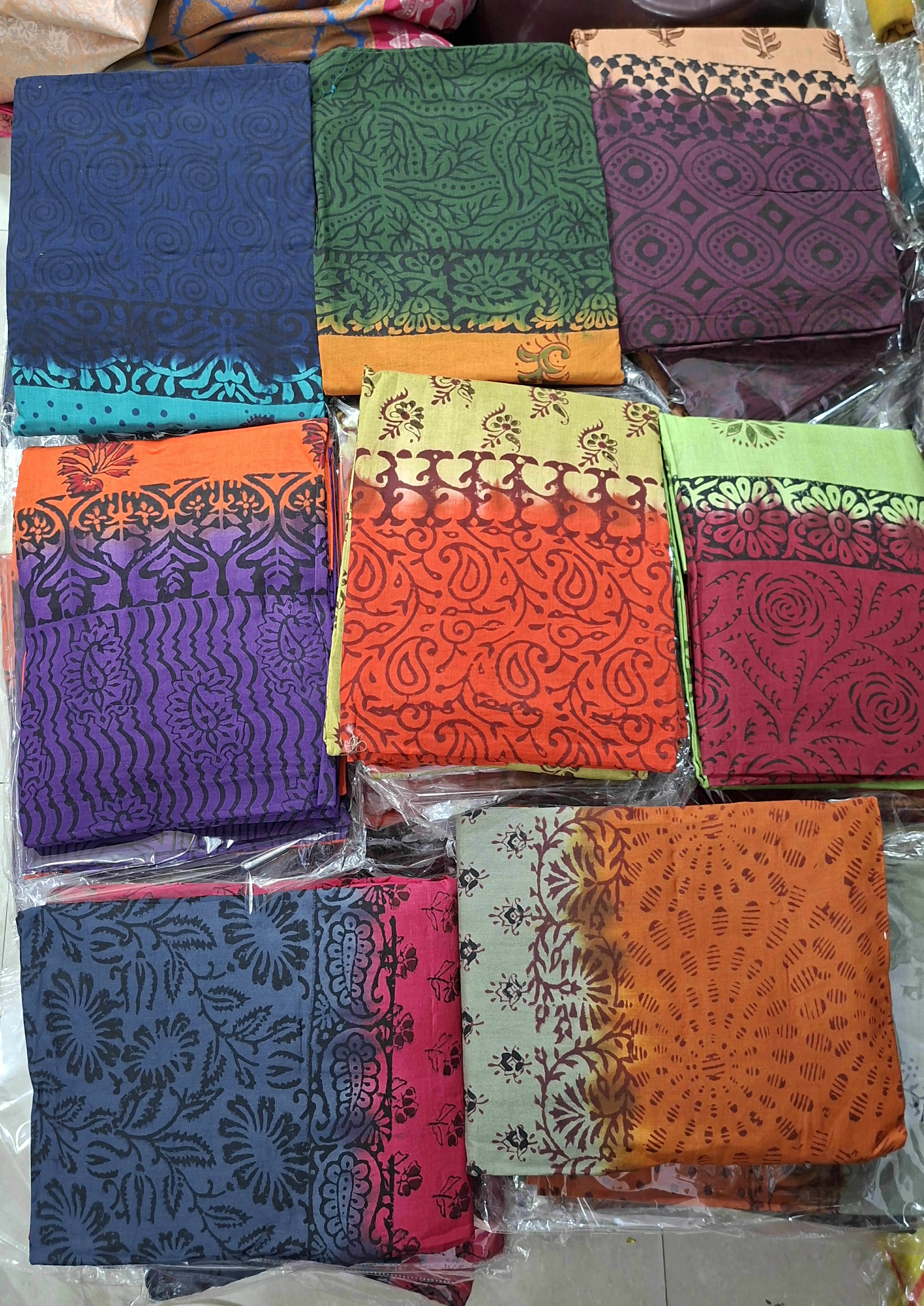 Summer cotton dress materials 