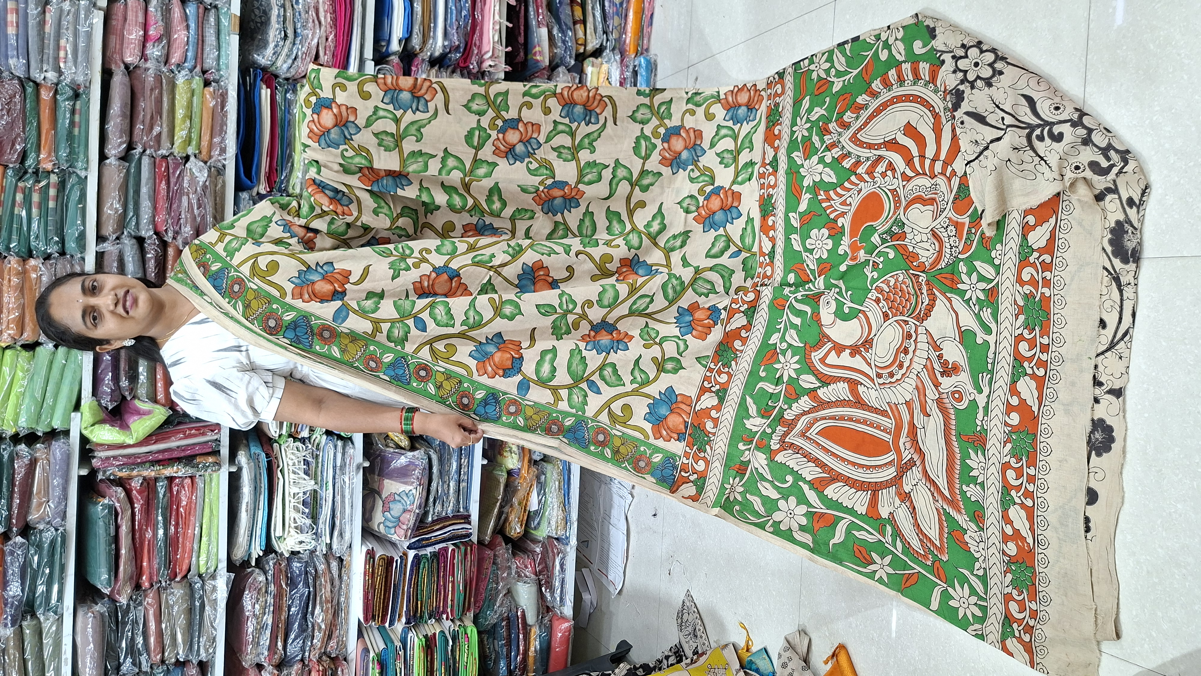 Kalamkari cotton sarees 