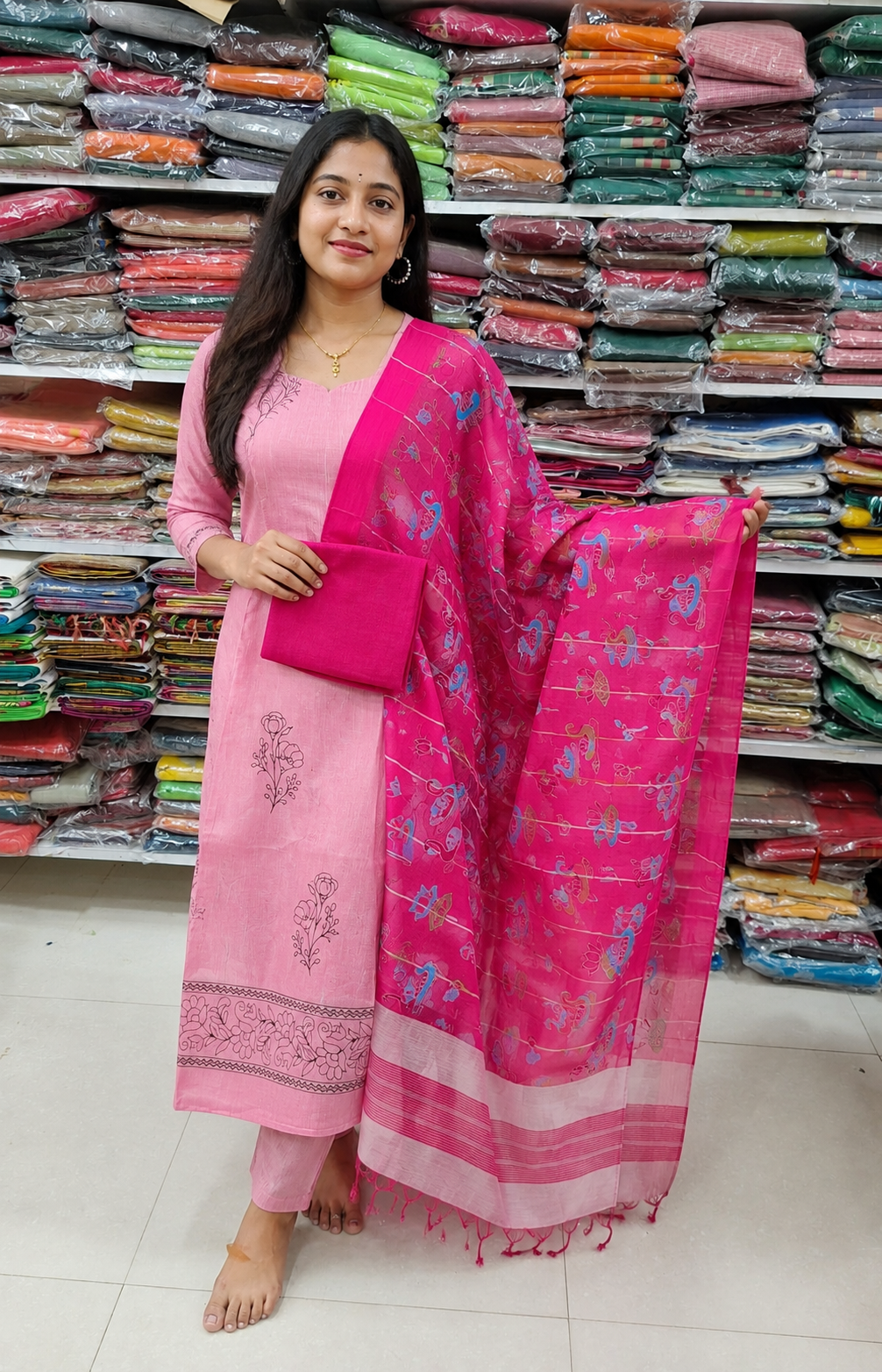 Mangalagiri  cotton  dress  material 