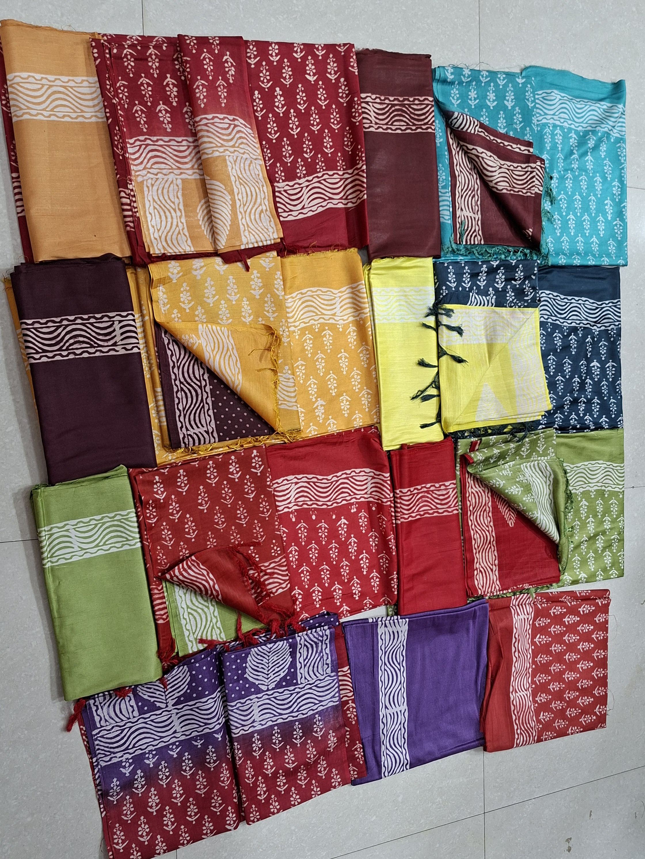 Tusser silk dress materials 