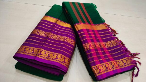 Pure Narayanpet dress materials With same colour Duppata